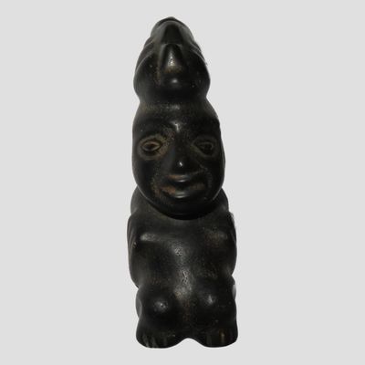 Sale Photo Thumbnail #315: 4 1/4" Pre-Columbian Jade Human Effigy, Motley & Leithoff COA, Mexico