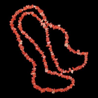 Sale Photo Thumbnail #574: 15" Red and Pink Fossilized Coral, Tibet