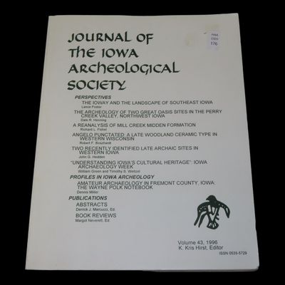 Sale Photo Thumbnail #556: Iowa Archaeological Society Journal, Volume 43, 1996
