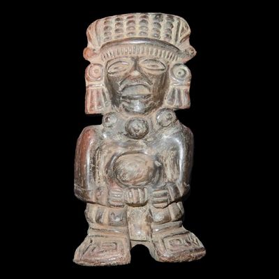 Sale Photo Thumbnail #289: 5 1/8" Pre-Columbian Pottery Figurine, Central Mexico