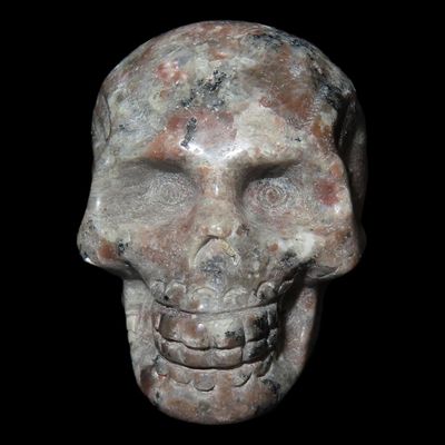 Sale Photo Thumbnail #393: 1 3/4" x 1 3/8" Colorful Crystal / Stone Skull