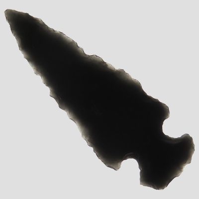 Sale Photo Thumbnail #405: 1 9/16" Rose Springs / Cascade, Gem Obsidian, Eastern Oregon, Ex. Ronald Bowles Collection