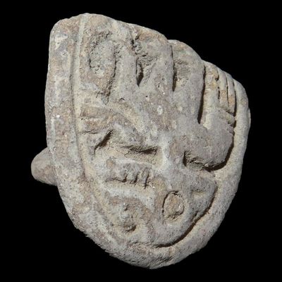 Sale Photo Thumbnail #379: 1 3/8" Pre-Columbian Pottery Stamp, South America