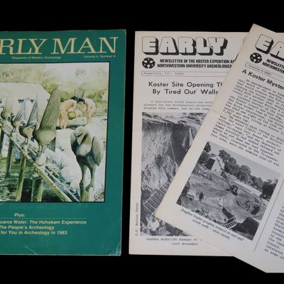 Sale Photo Thumbnail #552: Early Man, Newsletter of Koster, Northwestern University, June 1975, "Two Thirds Solved"