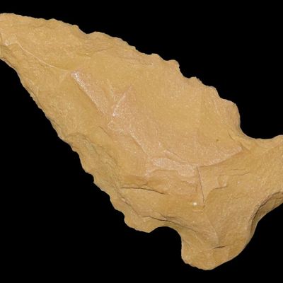 Sale Photo Thumbnail #730: 1 5/8" Dovetail, Early Archaic, Louisiana / Texas, 9500-8000 BP, Found by Joshua Ream, Ex. Jim Bennett