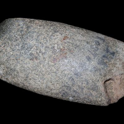 Sale Photo Thumbnail #539: 5 1/8" Hopewell Celt, Green Hardstone, Near Payson, Adams Co., Illinois, Nice Use Wear on Bit, Ex. Leithoff