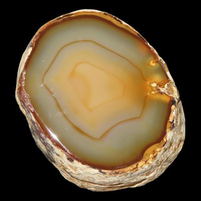 Sale Photo Thumbnail #561: 3 3/4" Colorful Polished Gem Agate, Ex. Dennis DeRosear Collection