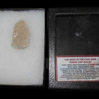 Sale Photo Thumbnail #587: The West in the Civil War Poker Chip Bullet