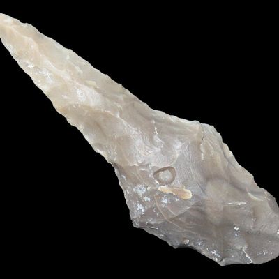 Sale Photo Thumbnail #416: 2 1/4" Drill, Gem Obsidian, Eastern Oregon, Ex. Ronald Bowles Collection