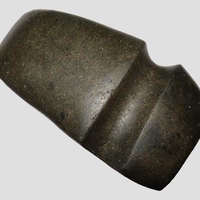 Sale Photo Thumbnail #164: 6 3/8" Three Quarter Grooved Axe, Motley & Leithoff COA, McDonough Co., Illinois, Ex. George Hoke