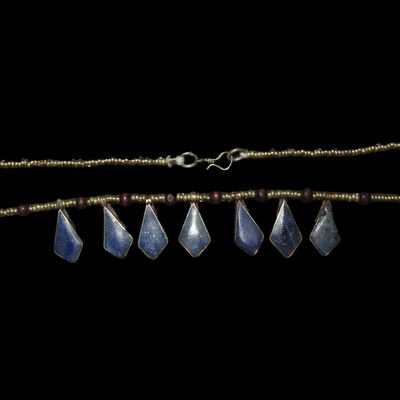 Sale Photo Thumbnail #598: Antique Lapis Lazuli Necklace, Southern Europe / Western Asia