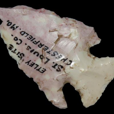 Sale Photo Thumbnail #236: 2 1/8" Apple Creek, Found on the Etley Site, St. Louis Co., Missouri, Ex. Charles Wesley