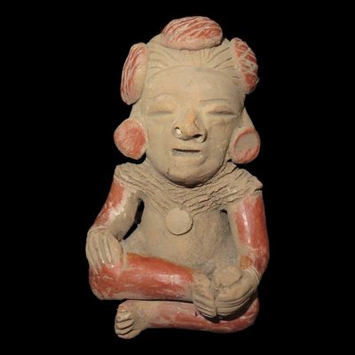 Sale Photo Thumbnail #381: 4" Pre-Columbian Pottery Effigy Figurine, South America