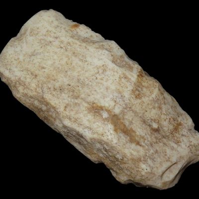 Sale Photo Thumbnail #96: 3" Burlington Polished Chisel, Cahokia, Madison Co., Illinois, Great Use Wear on Bit, Ex. Charles Wesley Collection