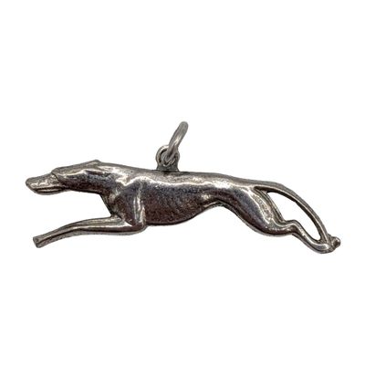 Sale Photo Thumbnail #76: Signed Sterling Silver Greyhound Dog Charm