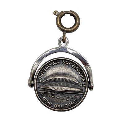 Sale Photo Thumbnail #143: Sterling Silver Louisana Super Dome New Orleans Charm