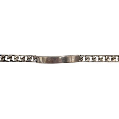 Sale Photo Thumbnail #138: Italian Signed Sterling Silver Curb Chain Bracelet