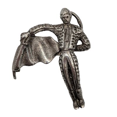 Sale Photo Thumbnail #368: Sterling Silver Bull Fighter Charm