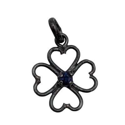 Sale Photo Thumbnail #35: Sterling Silver Four Leaf Clover Pendant