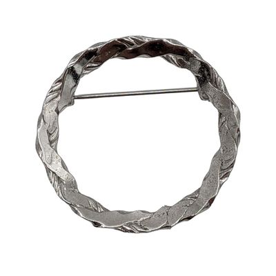 Beau Sterling Silver Wreath Brooch
