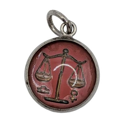 Sale Photo Thumbnail #276: Sterling Silver Libra Balance Scales Charm