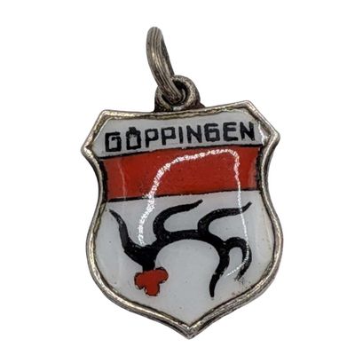 Sale Photo Thumbnail #60: Signed Sterling Silver Goppingen Shield Charm