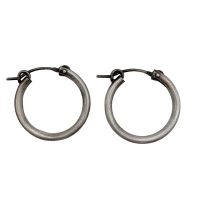 Sale Photo Thumbnail #166: Sterling Silver Hoop Earrings