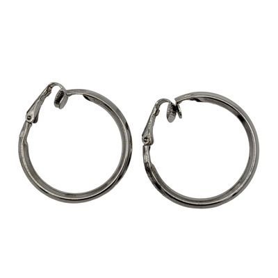 Sale Photo Thumbnail #437: Sterling Hoop Clip On Earrings