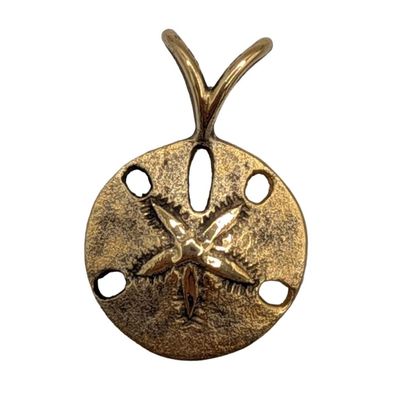 Sale Photo Thumbnail #90: Signed Gold Over Sterling Silver Sand Dollar Pendant