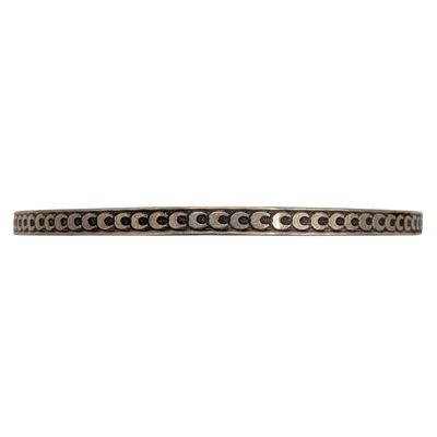 Sale Photo Thumbnail #250: Sterling Silver Moon Shapes Bangle Bracelet
