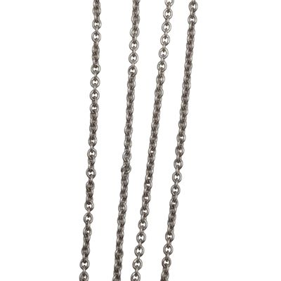 Sale Photo Thumbnail #589: Italian Signed Sterling Cable Chain Necklace