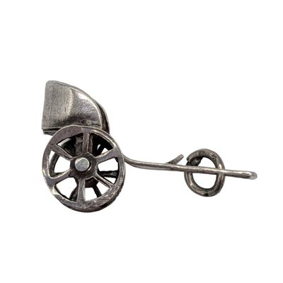 Sale Photo Thumbnail #341: Sterling Silver Rickshaw Charm