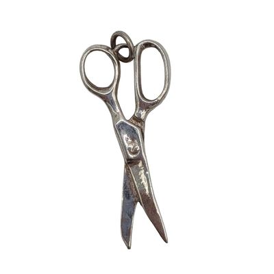 Sale Photo Thumbnail #355: Signed Sterling Silver Scissors Charm