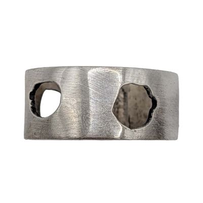 Sterling Silver Geometric Band Ring Sz. 12.5