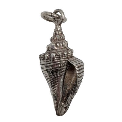 Sale Photo Thumbnail #47: Sterling Silver Conch Shell Pendant Charm