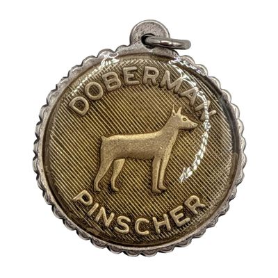 Sale Photo Thumbnail #84: Gold Over Sterling Silver Doberman Pinscher Charm