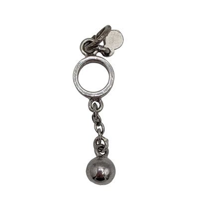Sale Photo Thumbnail #146: Sterling Silver Dangle Ball Circle Charm