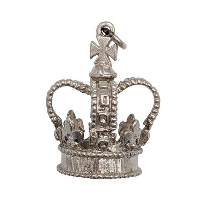 Sale Photo Thumbnail #114: Sterling Silver Royal Crown Charm