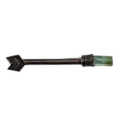 Sale Photo Thumbnail #490: Sterling Silver Tourmaline Arrow Pin