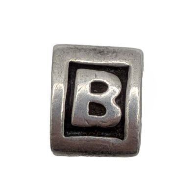 Sale Photo Thumbnail #515: Signed Sterling Silver "B" Triangle Pendant