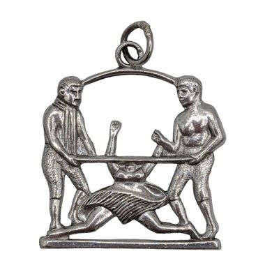 Sale Photo Thumbnail #363: Sterling Silver Men Doing The Limbo Charm