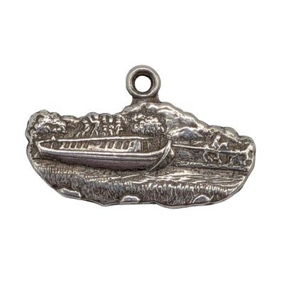 Sale Photo Thumbnail #447: Sterling Silver Ohio Canal Boat Charm