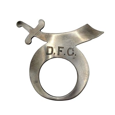 Sale Photo Thumbnail #467: Raphael & Sons New Haven Sterling Silver "D.F.C." Masonic Shriners Brooch