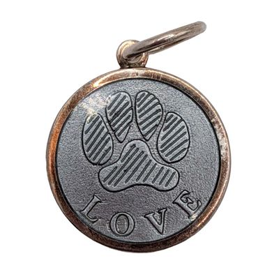Sale Photo Thumbnail #185: Lola Signed Rose Gold Over Sterling Silver Paw Print Pendant