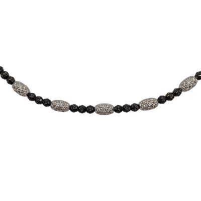 Sale Photo Thumbnail #470: Italian Signed Sterling Silver Beaded Necklace