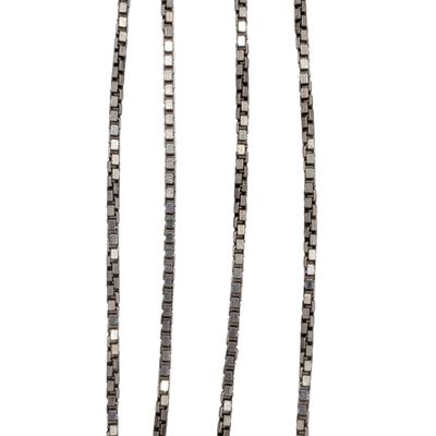 Sale Photo Thumbnail #415: Italian Signed Sterling Silver Box Chain Necklace