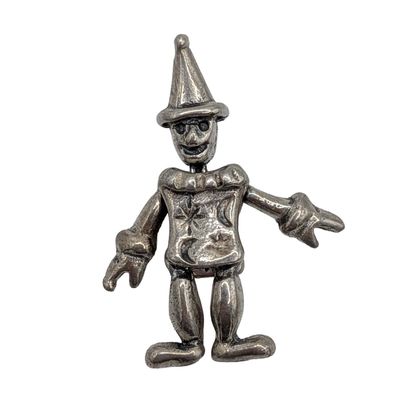 Sale Photo Thumbnail #426: Signed Sterling Silver Clown Pendant