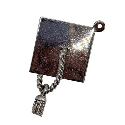 Sale Photo Thumbnail #313: Sterling Silver Graduation Cap Charm