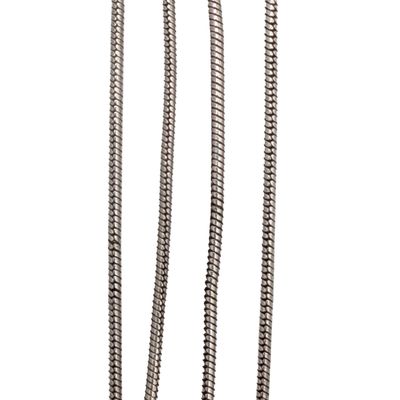 Sale Photo Thumbnail #586: Italian Signed Sterling Silver Snake Chain Necklace