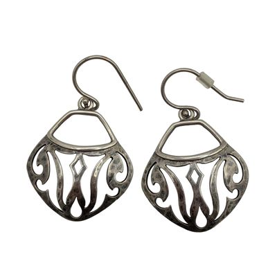 Sale Photo Thumbnail #152: Sterling Silver Parisian Bistro Hook Earrings